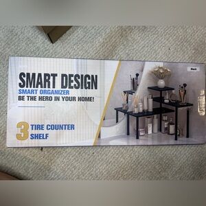 Black 3-Tier Counter Shelf